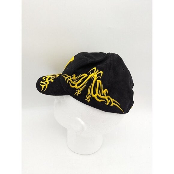 Cat Caterpillar hat cap embroidery black yellow  Adjustable   trucker  baseball - Picture 10 of 11